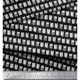 thumbnail image 3 of Soimoi Modal Satin Fabric Cat Animal Decor Fabric Printed Yard 42 Inch Wide, 3 of 3