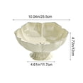 thumbnail image 3 of Fruits Assiette à en Plastique 1 Pcs Bol à Fruits Blanc en Plastique à Pieds Hauts en Forme de Pétale Plateau pour Collation Bonbons Noix pour Décoration de Table à Café Rkxzt, 3 of 9
