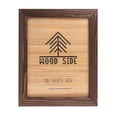 thumbnail image 1 of Rustic Wooden Picture Frame 9x12-100% Natural Solid Eco Distressed Wood for Wall Mounting Photo Frame - Brown Wenge, 1 of 6