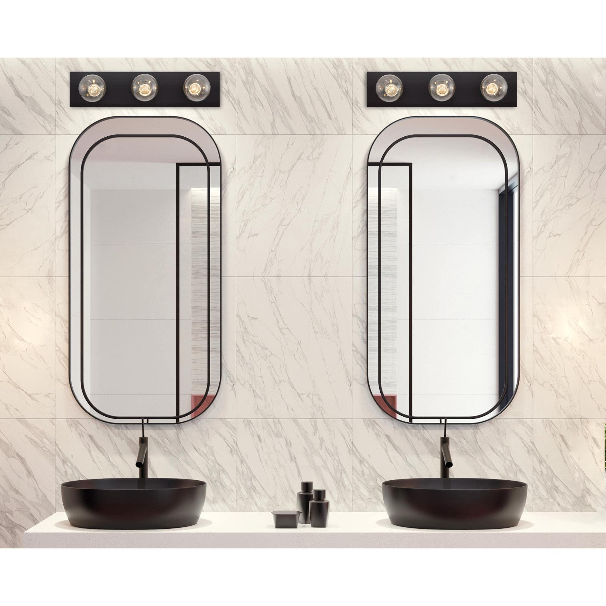 Westinghouse Lighting 3-Light Indoor Vanity Wall Fixture in Matte Black