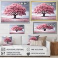thumbnail image 4 of Designart Trees Oversized Wall art decor, Tree Canvas wall art, Spring Awakening Pink Tree Serenade I , Pink Traditional Canvas wall art, 20x12 inches, 4 of 5