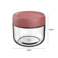 thumbnail image 3 of COFEST Overnight Oatmeal Jars with Sealing Lids, 280ml Mason Jars, Glass Yoghurt Jars Sealed Leak Proof Glass Food Storage Containers for Oats Flour Cereals Biscuits Watermelon Red, 3 of 7