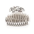 thumbnail image 2 of 100 Pcs Pointes Coniques en Métal 7*9 mm à Vis, Clous Vissés, Bricolage en Cuir, Rivets Style Punk (Argent), 2 of 4