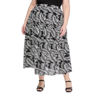 Jupe longue étagée Lane Bryant Plus pour femmes