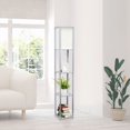 thumbnail image 4 of Lalia Home LHF-3004-GY Column Shelf Floor Lamp with Linen Shade, Gray, 4 of 4