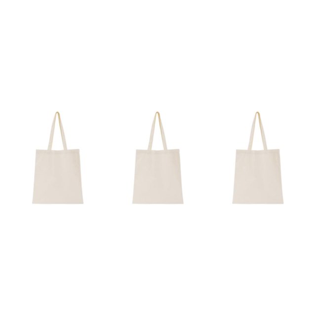 maskred Sac Fourre-Tout Grande Capacité Compagnon de Magasinage Fiable Robuste et Durable Beige 3Set