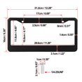 thumbnail image 3 of Unique Bargains 2pcs Aluminum Alloy License Plate Frame Cover 2 Hole for Car Front Rear License Plate Holder with Screws Caps Purple, 3 of 7