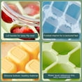 thumbnail image 4 of Hearth & Gear Ice Tray Home Refrigerator Large Capacity Storage Ice Food Grade Silicone Ice Tray Food Preservation Trays Silicone with Lids Silicone Ice Tray Large Rubber Ice Ice with for Freezer, 4 of 4