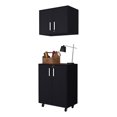 thumbnail image 1 of FM FURNITURE Concord 2 Piece Garage Set Black Engineered Wood, 1 of 7