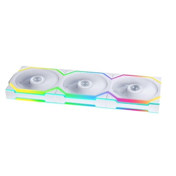 Lian Li UNI Fan SL Wireless 120mm ARGB Fan - Triple Pack - 2.4 GHz Wireless Signal for RGB & Fans Control - Customizable Lighting Effects - Controlle