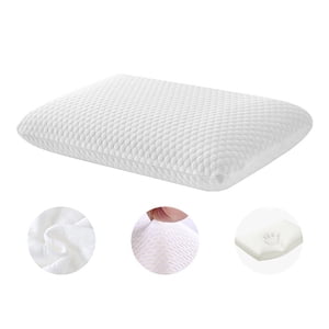 LSLJS Oreillers en mousse de mémoire pour oreillers de lit 1 Oreillers réglables et 1Cover pour les couchages d'estomac côté dos avec housse lavable
