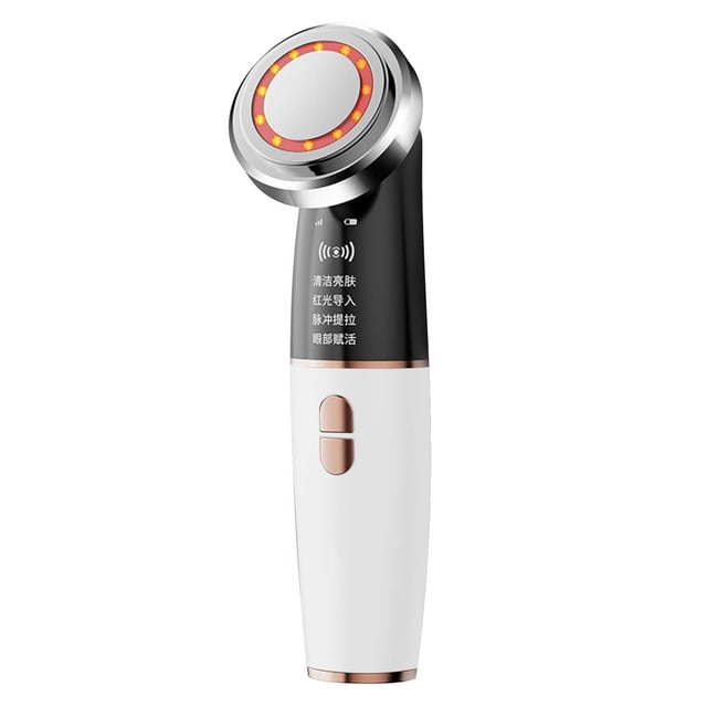 Appareil de Massage Facial pour Femmes - Appareil Anti-âge à Radiofréquence avec Thérapie par Lumière Rouge, Massage des Yeux et Raffermissement de la Peau pour les Rides et les Ridules