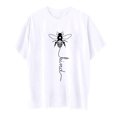 thumbnail image 4 of Haut Fille Chemise Banane Filles Mode Enfants Décontracté Imprimé Col Rond Ample Manches Courtes T-Shirt Haut, 4 of 4