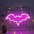 thumbnail image 2 of Éclairage Néon en Forme de Chauve-Souris LED Décoration d'Halloween, 2 of 10
