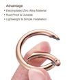 thumbnail image 4 of Unique Bargains Rose Gold Spring Gate O Ring Snap Clip Buckle, Zinc Alloy, 10 Pack, 4 of 5
