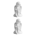 thumbnail image 3 of Maytalsory Resin White Angel Statue Elegant Desktop Decor Collection Window Props for Christmas sitting 2Set, 3 of 6