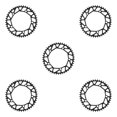 thumbnail image 1 of Redempat Chain Ring - Easy To Install Durable Wide Compatibility - Bike Crank Precise Fit Bicycles Crank 46T black 5Set, 1 of 6