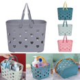 thumbnail image 2 of Plastic Shower Caddys Basket Bathroom Organizer with Handle Hollow Out Caddys, 2 of 7