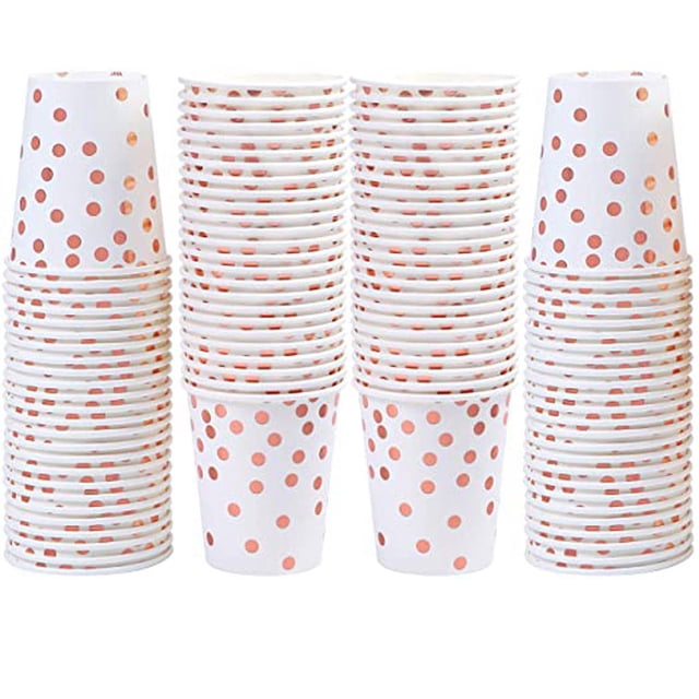 RXIRUCGD 100pcs Paper Cups Party Cups Disposable Cups Cups Party Wedding Anniversary