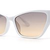 thumbnail image 3 of Lunettes de Soleil Oeil de Chat Carrées pour Femmes Blanc Brun, 3 of 4