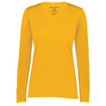 thumbnail image 1 of Ladies Momentum Long Sleeve T-Shirt, Gold - Small, 1 of 1