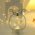 thumbnail image 4 of LCXmlly Battery Operated Lantern LED Lantern Vintage Operated Portable Handle Home Decor Flameless Electronic Lamp Night Light Christmas Party, 4 of 8