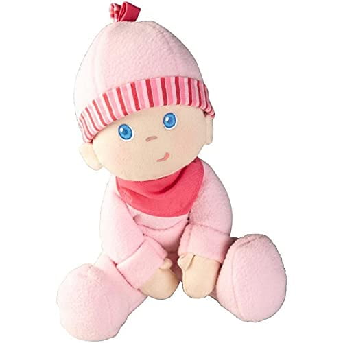 HABA Poupée Ajustée Luisa 8 Pouces My First Baby Doll - Lavable à la Machine et Sécuritaire pour Nourrisson pour la Naissance et Plus
