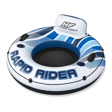 Bestway 43116E Hydro Force Rapid Rider 1-Person River Inner Tube, Blue and White