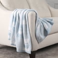 thumbnail image 2 of Couverture bébé George Baby en chenille bleu clair 76 x 102 cm, 2 of 4