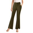 thumbnail image 4 of Women Pants Bell Bottoms Multi Colored Slim Trousers Ladies Work Leggings, 4 of 9