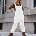 thumbnail image 2 of HBFAGFB Combinaisons pour Femmes Confortables Chaudes Combinaisons Polyvalentes avec Poche Zippée Blanc Taille m, 2 of 5