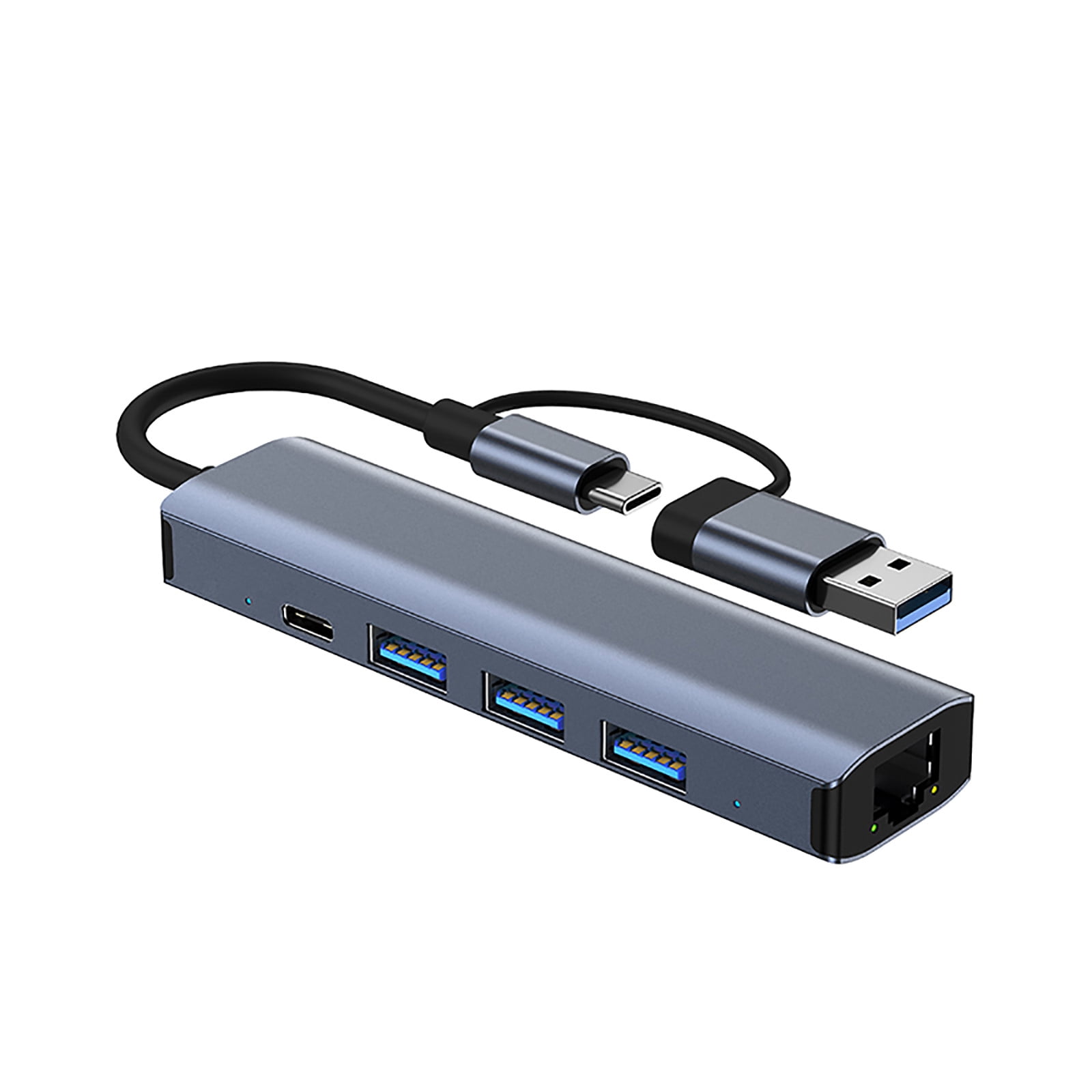 Usb C to Usb Adapter Hubs & Usb Gadgets Usb 3.0 to Ethernet Adapter 5-In-1 Multi Port Hub wtih Gigabit and Type-C Power Ports, Lan Network Adapter, Laptop, Etc Usb C Power Adapter