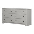 thumbnail image 2 of South Shore Vito 6-Drawer Dresser for Adult, in Soft Gray, 2 of 11