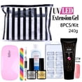 thumbnail image 3 of Poly Uv Gel Nail Builder Extension Kit LED Lamp Nail Gel Polish Set Extension Polygel Nail Kit, 3 of 9