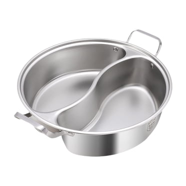 simhoa Shabu Shabu Divider Hot Pot Cookware for Family Gathering Camping Restaurant L