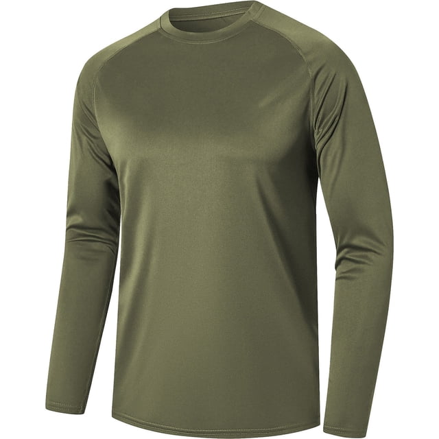 fatyb T-Shirts à Manches Longues à Séchage Rapide pour Hommes Vêtements d'Entraînement Légers Hauts Athlétiques pour Course Randonnée