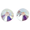 thumbnail image 5 of 1400 Pcs/SS8 Cristal de Verre Rond Plat Strass en Résine Gemmes Dos Plat Strass Gemmes Blanc AB, 5 of 5