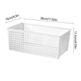 thumbnail image 3 of Up to 60% Off! Gspmoly Large Storage Basket Snack Storage Hollow Rectangular Storage Basket Miscellaneous Box Storage Frame Plastic Basket Storage Basket up to 60% Off, 3 of 6