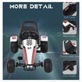 thumbnail image 2 of Aosom Kart à Pédales pour Enfants, Voiture à Chevaucher Style Course avec Siège Ajustable, Roues en Plastique, Frein à Main et Levier de Vitesse, Noir, 2 of 9