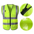 thumbnail image 4 of Traffic Safety Reflective Vest Construction Industrial Building Road Highway Traffic Cloth Zipper Type, 4 of 8