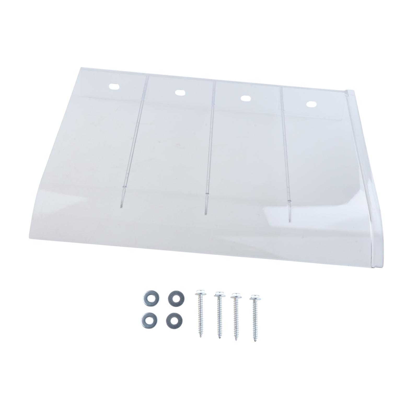 koolsoo Auvent de Fenêtre Panneau PC Abri contre la Pluie Auvent de Patio Auvent pour Extérieur Garage VR 40cmx45cm
