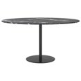 thumbnail image 2 of vidaXL Table Top Black Ø80x1 cm Tempered Glass with Marble Design, 2 of 3