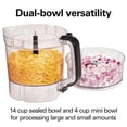 thumbnail image 2 of Hamilton Beach Stack & Snap Duo Food Processor, 14 Cup Capacity, 4 Cup Mini Bowl, 500 Watts, Black, 70586C, 2 of 4