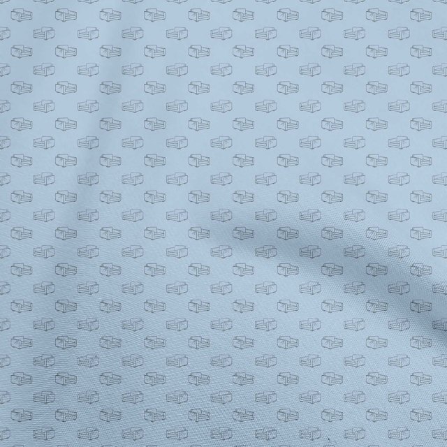 oneOone Viscose Chiffon Grayish Blue Fabric Retro Couch Sewing Craft Projects Fabric Prints By Yard 42 Inch Wide