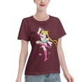 thumbnail image 2 of T-Shirt Basique à Manches Courtes pour Femmes Sailor Moon Lièvre Lunaire, 2 of 6