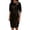 Black, variant on QIUOMBBP Metallic Dresses for Women Mesh Short Sleeve A Line Midi Sundress Loose Casual Summer Party Dress Black L