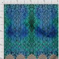 thumbnail image 1 of Soimoi Polyester Crepe Fabric Check & Floral Panel Decor Fabric Printed Yard 52 Inch Wide, 1 of 1