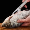 thumbnail image 4 of 5-In-1 Multi-Functional Kitchen Tool, Shrimp Deveiner and Fish Scaler with Stainless Steel Blade for Peeling, Cleaning and Cutting, 9.25-Inch, 4 of 7