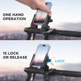 thumbnail image 3 of Miracase Bike Motorcycle Phone Holder, [1s Quick Lock] Bicycle Phone Mount Handlebar Cell Phone Clamp for Scooter, Compatible with iPhone Samsung Google, 3 of 6