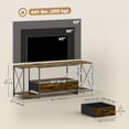 thumbnail image 3 of HOMCOM TV Console with RGB LED Lights, Industrial TV Stand for up to 55" TV, 3 of 10